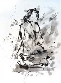 Wasi Haider, 15 x 21 inch, Oil On Paper, Figurative Painting, AC-WH-042